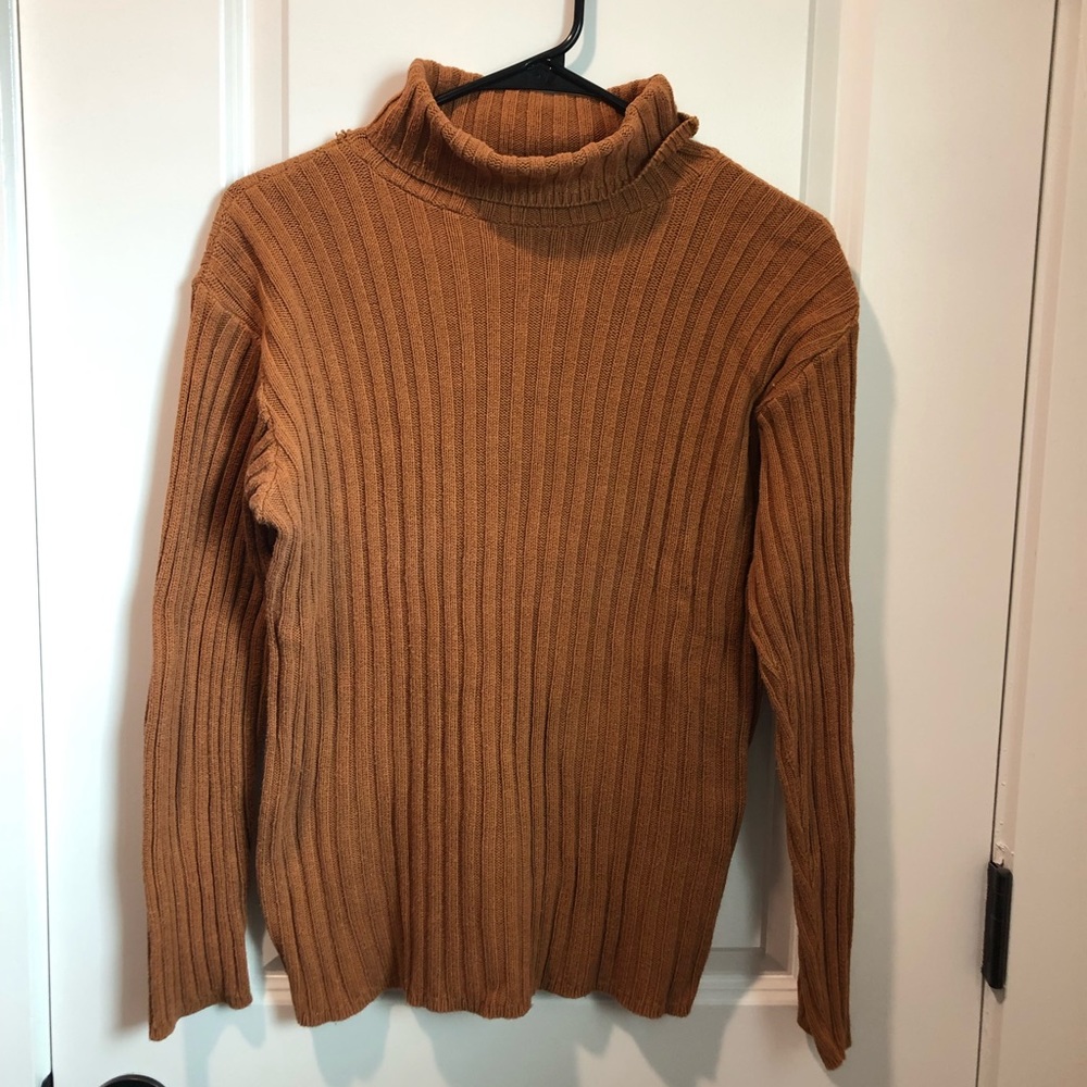 Ribbed Turtleneck Sweater